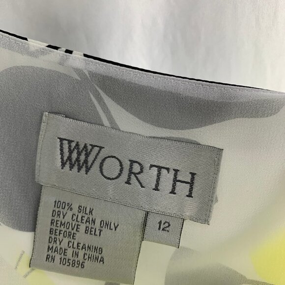 Worth Woman 100% Silk Dress Size 12 - Picture 6 of 6
